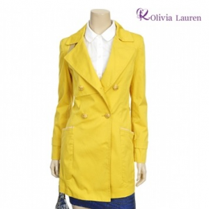 [올리비아로렌] 엠블럼 버튼 베이직 코트