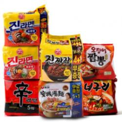 신라면, 진라면, 안성탕면 등