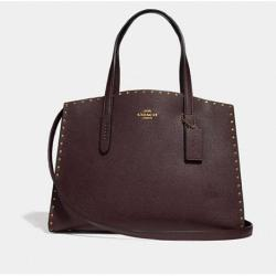 Charlie Carryall With Rivets Oxblood/brass