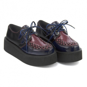 厚底ラバーソールシューズ 2810025 ネイビー/コンビ[750HP]