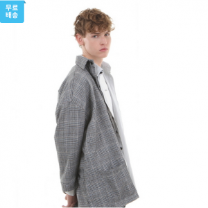 OVERSIZE RETRO COAT SHIRT BLACK