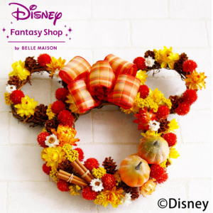 ディズニー/ドライフラワーリース「ハロウィーンリース（ミニー）」