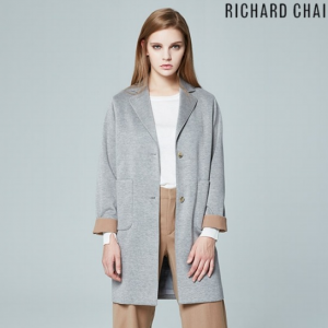 [리차드차이] Y 여성 이중직 울 니트 코트 ECHZ730C_BE