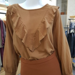 [온앤온] W몰 V 프릴 블라우스 JW8AB729