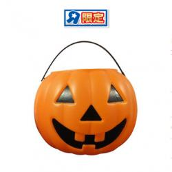 23cm　ハロウィンパンプキンバケツ　オレンジ
