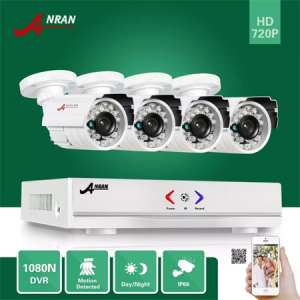 ANRAN Surveillance HDMI 4CH AHD 1080N DVR HD Day Night 1800TVL 24IR Waterproof Outdoor Camera CCTV