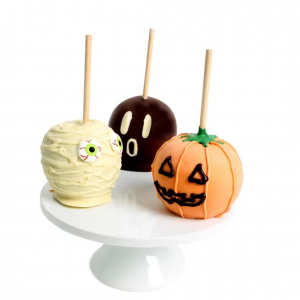 DYLAN'S CANDY BAR BELGIAN CHOCOLATE-COVERED HALLOWEEN CARAMEL APPLES