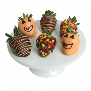 DYLAN'S CANDY BAR CHOCOLATE-DIPPED HALLOWEEN STRAWBERRIES - SIX