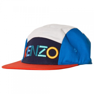Kenzo Kids Blue Multicolor 5 Panel 모자
