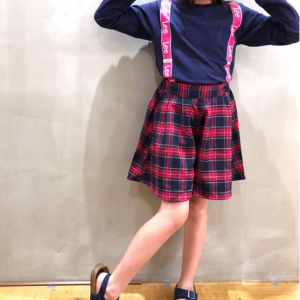 チェックキュロット キッズ