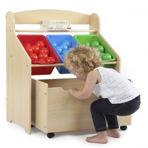 Tot Tutors Kids' Store-All Unit, Natural Finish