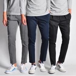 ID8100 밴딩슬랙스 팬츠 슬림핏 3컬러 택1