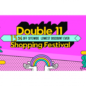 Double 11 Shopping Festival: 15% off sitewide lowest discount ever