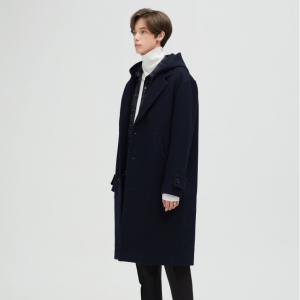 [일꼬르소] 세퍼레이션 후드 싱글 코트