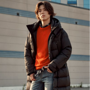 [BLACK][티말라야]경량 구스 하이넥 수퍼 롱패딩