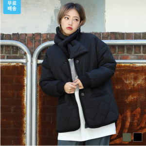 오버핏 깔깔이 점퍼