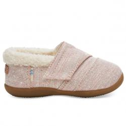 Rose Cloud Glimmer Tiny TOMS House Slippers