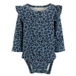 Carter's Leopard Print Flutter 바디슈트