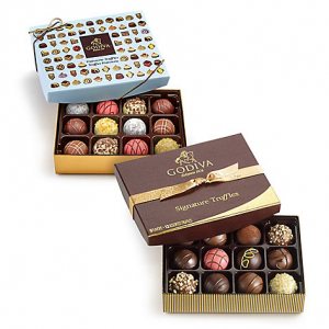 Signature Trüffel Geschenkbox, 12 Stck. & Patisserie Dessert Trüffel Geschenkbox, 12 Stck.