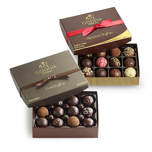 Signature Trüffel, 12 Stck. und Trüffel mit dunkler Schokolade, 12 Stck.