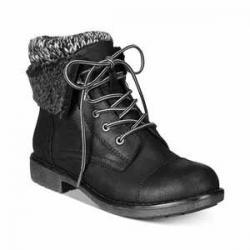 White Mountain Cliffs by Decker Lace-Up Booties, Created for Macy's