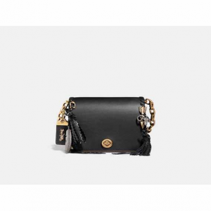 Dinky 19 With Charms BLACK MULTI/BRASS