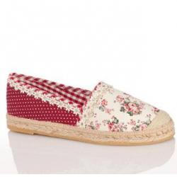 29% Rabatt auf Krüger Madl Krüger Madl Trachten Damen Espadrilles - MARIE - weinrot