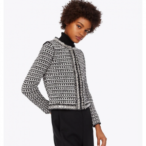 Embellished Tweed Cardigan