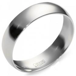 Серебряное обручальное кольцо в позолоте