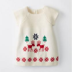 Hanna Andersson SHOP THE OUTFIT Dear Deer Sweater Dress In Cotton & Merino