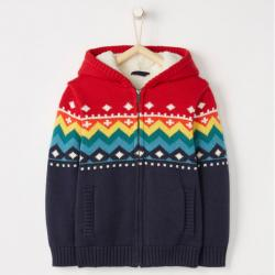 Hanna Andersson All Is Bright Sherpa Lined Sweater In Cotton & Merino