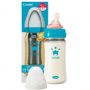 コンビ Combi テテオ 授乳のお手本 哺乳びんプラスチック製(PPSU製) 240ml Mサイズ乳首付