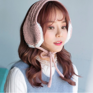 꽈배기 뜨개 귀마개