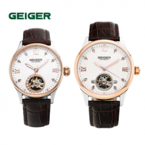 [가이거시계 GEIGER] GE1161CBCHL/GE1161CBCHM 커플 오토매틱 가죽시계