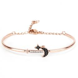 [스와로브스키 SWAROVSKI] 5429729 / DUO MOON 블랙 뱅글 M