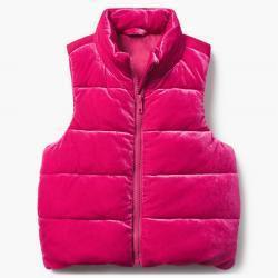 Gymboree 벨벳 퍼퍼 조끼