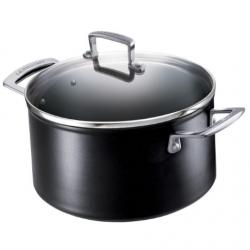 Le Creuset Toughened Non-Stick Deep Casserole Dish with Glass Lid - 24cm