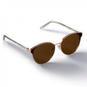 PETAL_Rosegold/Brown Sunglass