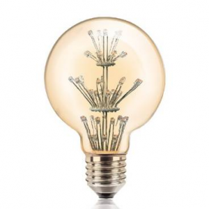 LED 에디슨 눈꽃 볼전구(G125) 2W E26