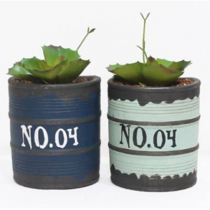 반원 캔 벽걸이 장식화분