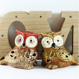 커플 왕눈 부엉이 캔들홀더