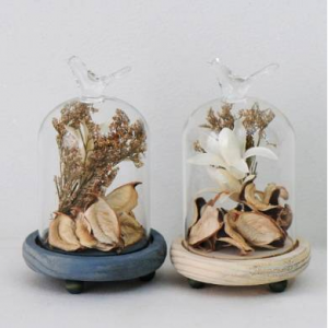 유리돔안 꽃(소) 인테리어 소품 장식