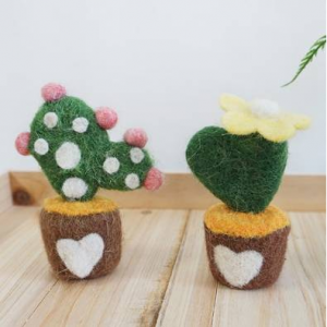 울하트 화분 장식소품