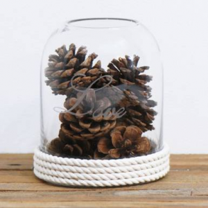 유리돔 노끈 캔들홀더