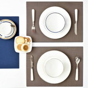 우븐패브릭 테이블 식탁 매트 골드네이비