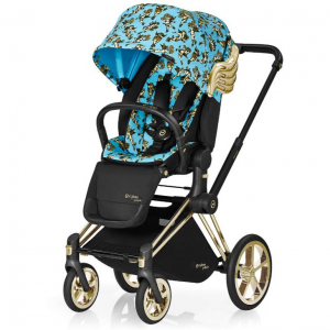 Cybex x Jeremy Scott Priam Cherub Seat Lux w/ Frame and Wheel Set