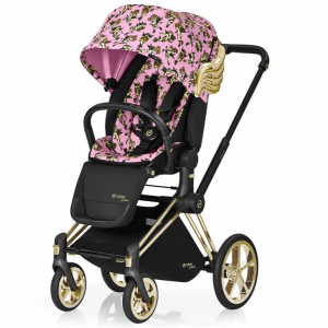 Cybex x Jeremy Scott Priam Cherub Seat Lux w/ Frame and Wheel Set
