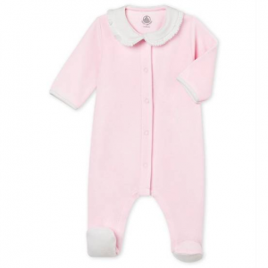 BABY GIRL'S PLAIN COTTON VELOUR 잠옷
