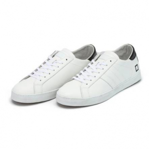 [DATE X HAZZYS] 화이트 배색 레더 남성 스니커즈