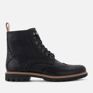 Clarks Men's Batcombe Lord Leather Brogue Lace Up Boots